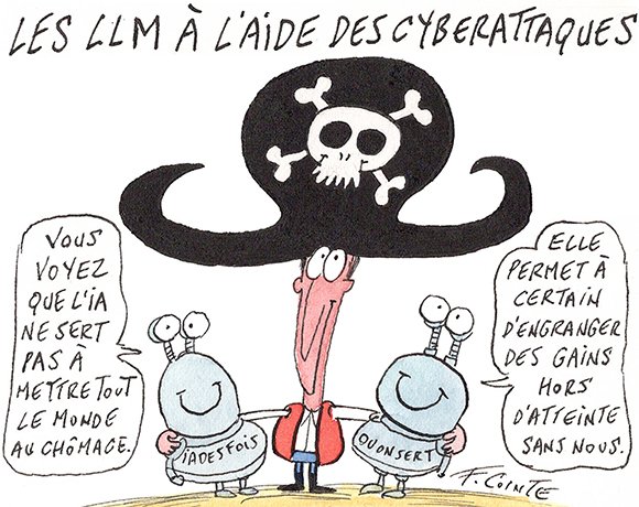 Dessin: L’IA générative au service des cybercriminels : un exemple bien concret